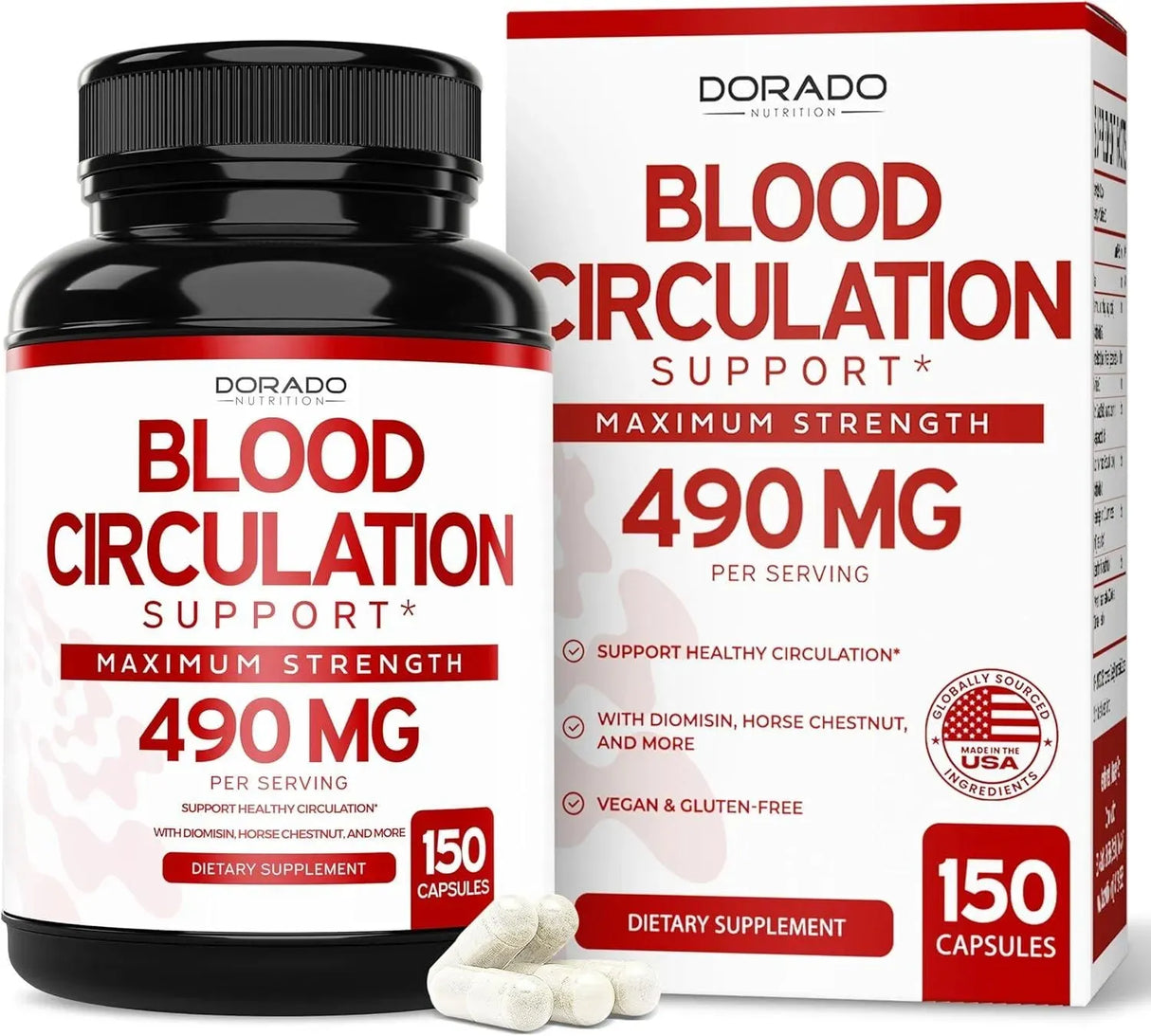 DORADO NUTRITION - DORADO NUTRITION Blood Circulation 150 Capsulas - The Red Vitamin MX - Suplementos Alimenticios - {{ shop.shopifyCountryName }}
