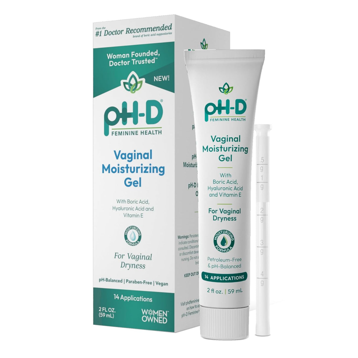 pH-D Feminine Health Boric Acid Moisturizing Vaginal Gel 14 Aplicaciones