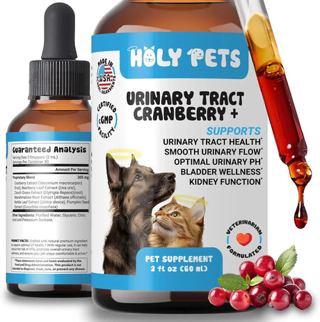HOLY PETS - Holy Pets Natural UTI Medicine for Cats & Dogs 2 Fl.Oz. - The Red Vitamin MX - Salud De Tracto Urinario Para Perros - {{ shop.shopifyCountryName }}