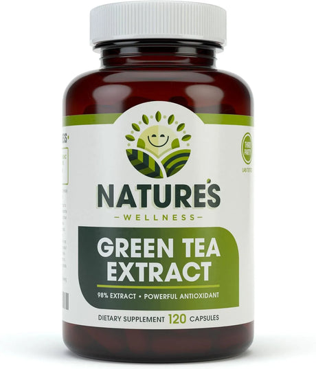 NATURES WELLNESS - Natures Wellness Green Tea Extract 120 Capsulas - The Red Vitamin MX - Suplementos Alimenticios - {{ shop.shopifyCountryName }}