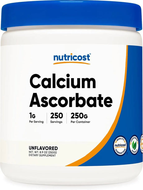 NUTRICOST - Nutricost Calcium Ascorbate Powder 250Gr. - The Red Vitamin MX - Suplementos Alimenticios - {{ shop.shopifyCountryName }}