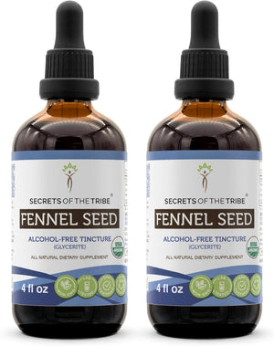 Secrets of the Tribe Fennel Seed Tincture Alcohol-Free Extract 4 Fl.Oz. 2 Pack