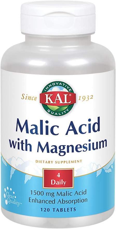 KAL - Kal Malic Acid with Magnesium 120 Tabletas - The Red Vitamin MX - Suplementos Alimenticios - {{ shop.shopifyCountryName }}