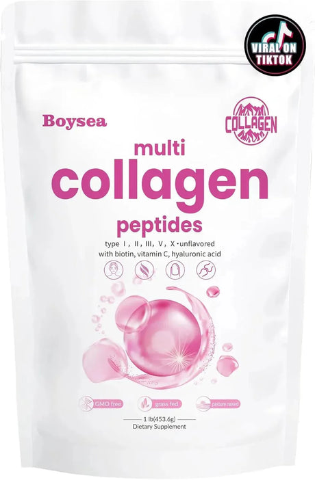 BOYSEA - Boysea Multi-Collagen Peptides Powder 453Gr. - The Red Vitamin MX - Suplementos Alimenticios - {{ shop.shopifyCountryName }}