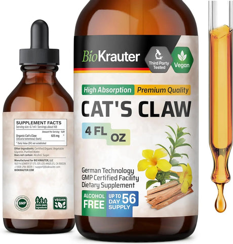 BIOKRAUTER - BIO KRAUTER Cats Claw Herbal Liquid Extract 4 Fl.Oz. - The Red Vitamin MX - Suplementos Alimenticios - {{ shop.shopifyCountryName }}