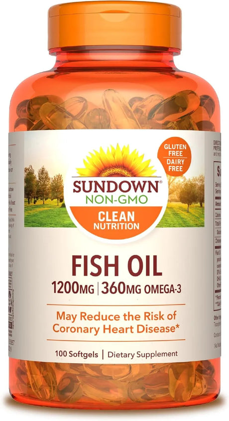 SUNDOWN - Sundown Fish Oil 1200Mg. 100 Capsulas Blandas - The Red Vitamin MX - Suplementos Alimenticios - {{ shop.shopifyCountryName }}