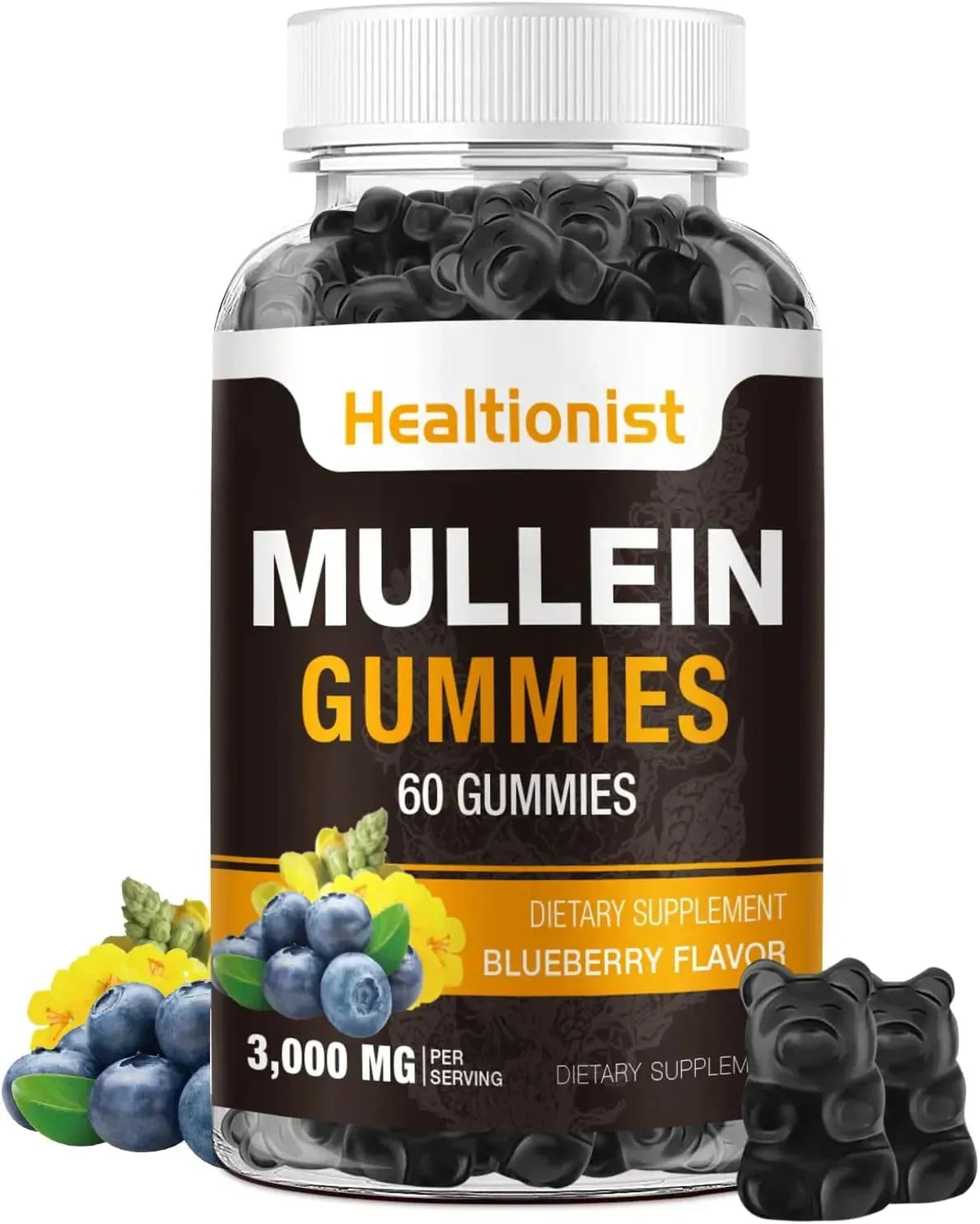 HEALTIONIST - Healtionist Sugar Free Mullein Gummies 3000Mg. 60 Gomitas - The Red Vitamin MX - Suplementos Alimenticios - {{ shop.shopifyCountryName }}