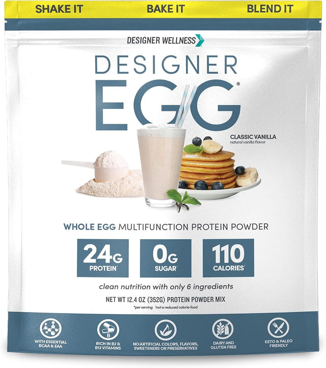 DESIGNER WELLNESS - Designer Wellness Designer Egg Natural Egg Yolk & Egg White Protein Powder Classic Vanilla 352Gr. - The Red Vitamin MX - Suplementos Alimenticios - {{ shop.shopifyCountryName }}