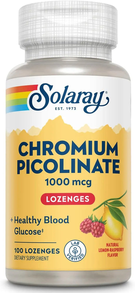 SOLARAY - Solaray Chromium Picolinate 1000mcg 100 Tabletas - The Red Vitamin MX - Suplementos Alimenticios - {{ shop.shopifyCountryName }}