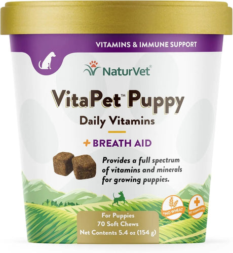 NATURVET - NaturVet VitaPet Puppy Daily Vitamins for Dogs 70 Masticables - The Red Vitamin MX - Multivitamínicos Para Perros - {{ shop.shopifyCountryName }}