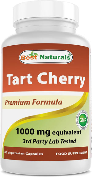 Best Naturals Tart Cherry Extract 1000Mg. 60 Capsulas