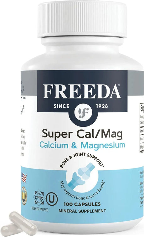 FREEDA - Freeda Super Cal/Mag Calcium Magnesium 100 Capsulas - The Red Vitamin MX - Suplementos Alimenticios - {{ shop.shopifyCountryName }}