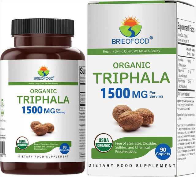 BRIEOFOOD - Brieofood Organic Triphala 1500Mg. 90 Tabletas - The Red Vitamin MX - Suplementos Alimenticios - {{ shop.shopifyCountryName }}