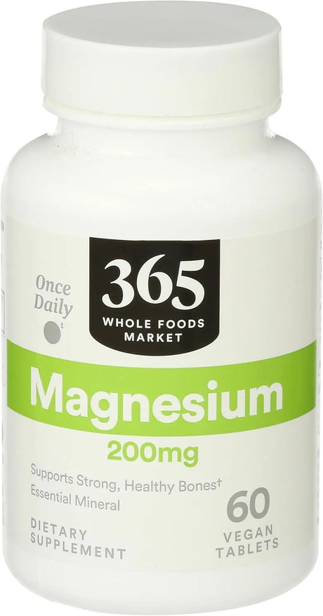 365 - 365 by Whole Foods Market Magnesium 200Mg. 60 Tabletas - The Red Vitamin MX - Suplementos Alimenticios - {{ shop.shopifyCountryName }}