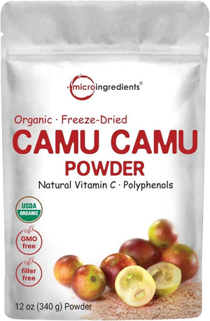 MICRO INGREDIENTS - Micro Ingredients Organic Camu Camu Powder 340Gr. - The Red Vitamin MX - Suplementos Alimenticios - {{ shop.shopifyCountryName }}