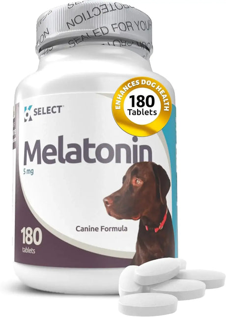 K9 SELECT - K9 Select Melatonin for Large Dogs Unflavored 5Mg. 180 Capsulas - The Red Vitamin MX - Relajantes Para Perros - {{ shop.shopifyCountryName }}