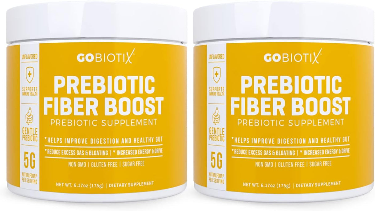 GOBIOTIX Prebiotic Soluble Fiber Powder 35 Servicios 175Gr. 2 Pack