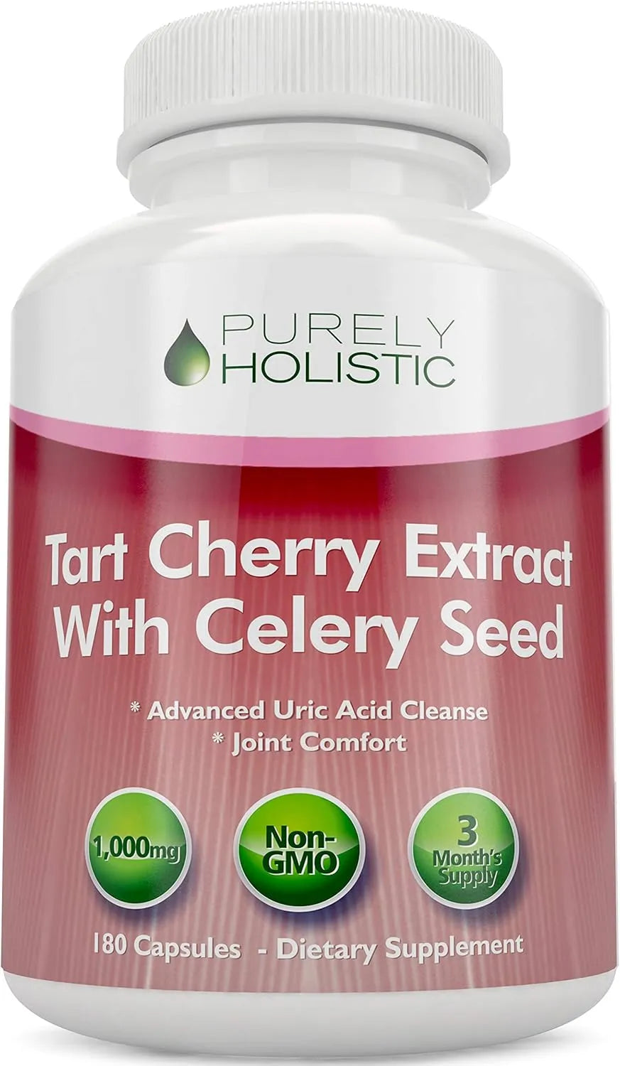 PURELY HOLISTIC - Purely Holistic Tart Cherry Extract 1000Mg. 180 Capsulas - The Red Vitamin MX - Suplementos Alimenticios - {{ shop.shopifyCountryName }}