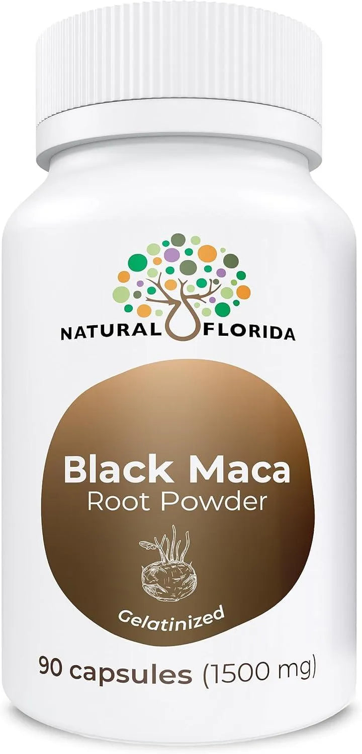 NATURAL FLORIDA - Natural Florida Pure Black Maca Root Powder 90 Capsulas - The Red Vitamin MX - Suplementos Alimenticios - {{ shop.shopifyCountryName }}