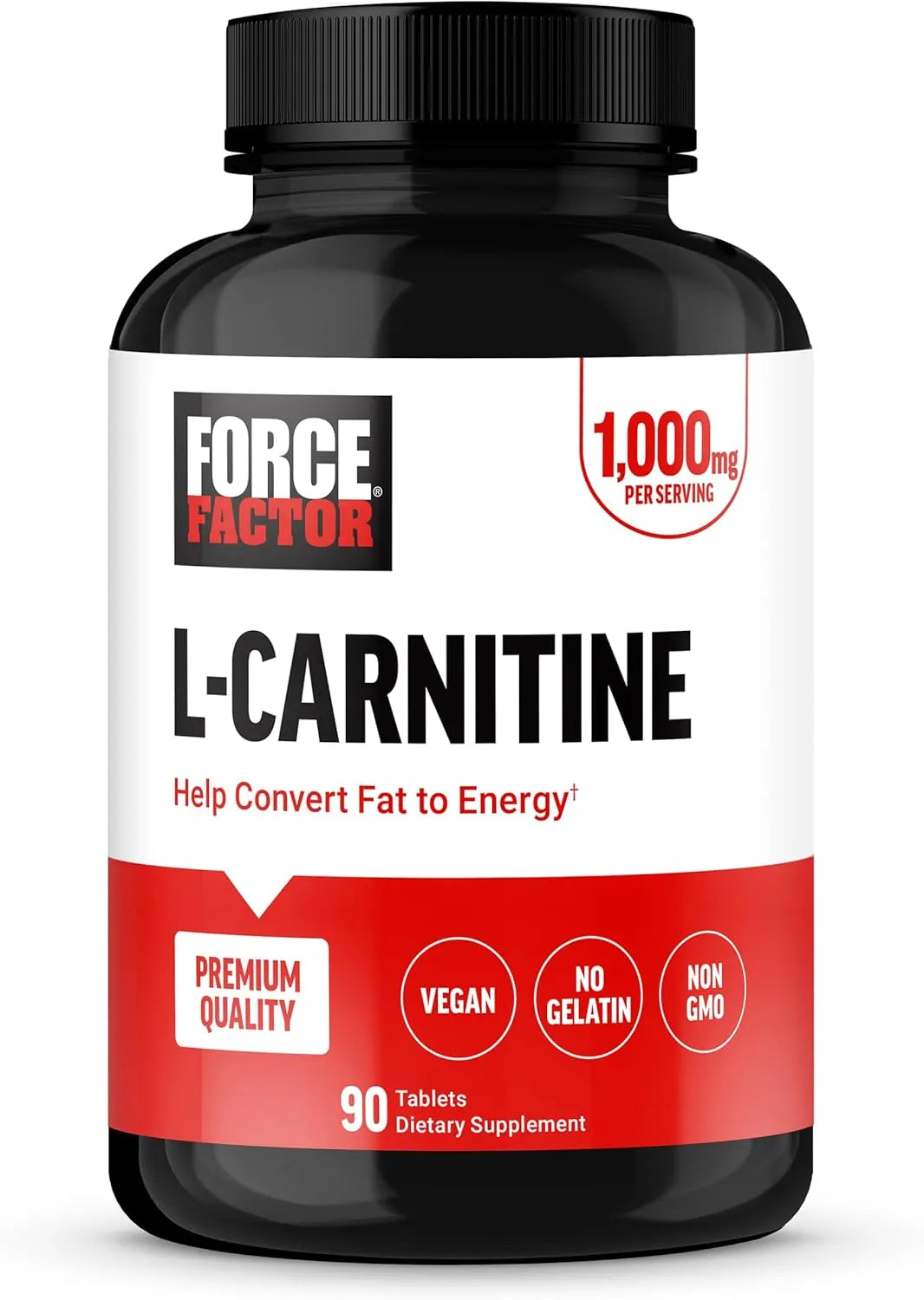 FORCE FACTOR - FORCE FACTOR L-Carnitine 1000Mg. 90 Tabletas - The Red Vitamin MX - Suplementos Alimenticios - {{ shop.shopifyCountryName }}