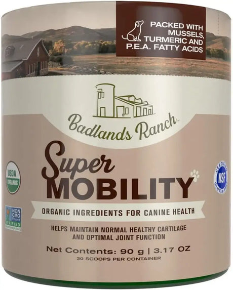 BADLANDS RANCH - BADLANDS RANCH Super Mobility Canine Supplement 30 Servicios 90Gr. - The Red Vitamin MX - Cuidado De Cadera Y Articulaciones Para Perros - {{ shop.shopifyCountryName }}