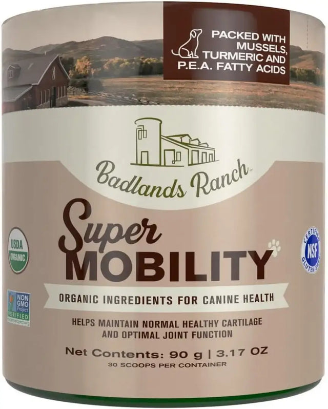 BADLANDS RANCH - BADLANDS RANCH Super Mobility Canine Supplement 30 Servicios 90Gr. - The Red Vitamin MX - Cuidado De Cadera Y Articulaciones Para Perros - {{ shop.shopifyCountryName }}