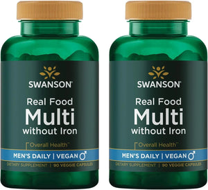SWANSON - Swanson Real Food Multi Men's Multivitamin 90 Capsulas 2 Pack - The Red Vitamin MX - Suplementos Alimenticios - {{ shop.shopifyCountryName }}