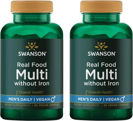 SWANSON - Swanson Real Food Multi Men's Multivitamin 90 Capsulas 2 Pack - The Red Vitamin MX - Suplementos Alimenticios - {{ shop.shopifyCountryName }}