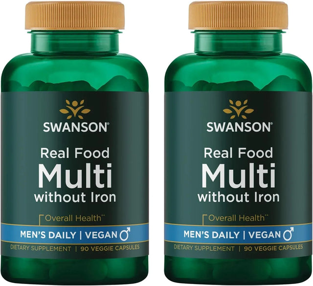 SWANSON - Swanson Real Food Multi Men's Multivitamin 90 Capsulas 2 Pack - The Red Vitamin MX - Suplementos Alimenticios - {{ shop.shopifyCountryName }}