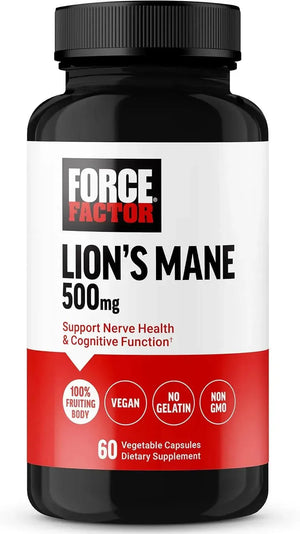 FORCE FACTOR - Force Factor Lion’s Mane 500Mg. 60 Capsulas - The Red Vitamin MX - Suplementos Alimenticios - {{ shop.shopifyCountryName }}