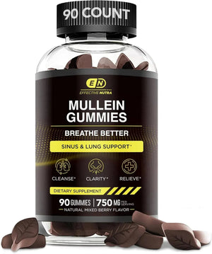 EFFECTIVE NUTRA - EFFECTIVE NUTRA Mullein Gummies 9in1 90 Gomitas - The Red Vitamin MX - Suplementos Alimenticios - {{ shop.shopifyCountryName }}