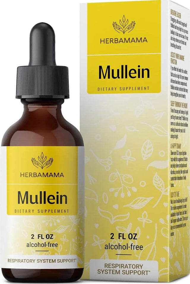 HERBAMAMA - HERBAMAMA Mullein Leaf Tincture Lung Cleanse 2 Fl.Oz. - The Red Vitamin MX - Suplementos Alimenticios - {{ shop.shopifyCountryName }}