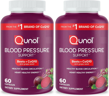 QUNOL - Qunol Blood Pressure Support 60 Capsulas 2 Pack - The Red Vitamin MX - Suplementos Alimenticios - {{ shop.shopifyCountryName }}