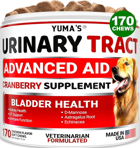YUMA'S - YUMA'S Dog UTI Treatment 170 Masticables - The Red Vitamin MX - Salud De Tracto Urinario Para Perros - {{ shop.shopifyCountryName }}