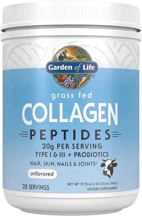GARDEN OF LIFE - Garden of Life Grass Fed Collagen Peptides Powder Unflavored 560Gr. - The Red Vitamin MX - Suplementos Alimenticios - {{ shop.shopifyCountryName }}