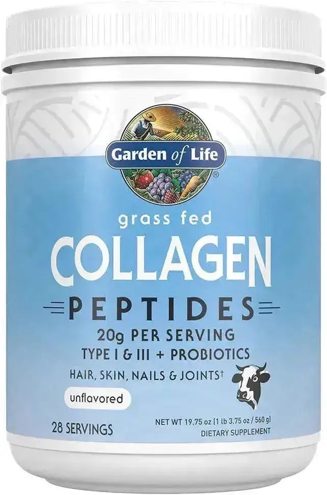 GARDEN OF LIFE - Garden of Life Grass Fed Collagen Peptides Powder Unflavored 560Gr. - The Red Vitamin MX - Suplementos Alimenticios - {{ shop.shopifyCountryName }}