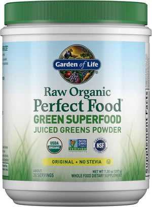 GARDEN OF LIFE - Garden of Life Raw Organic Perfect Food Green Superfood Juiced Greens Powder 30 Servicios Original Stevia-Free 207Gr. - The Red Vitamin MX - Suplementos Alimenticios - {{ shop.shopifyCountryName }}