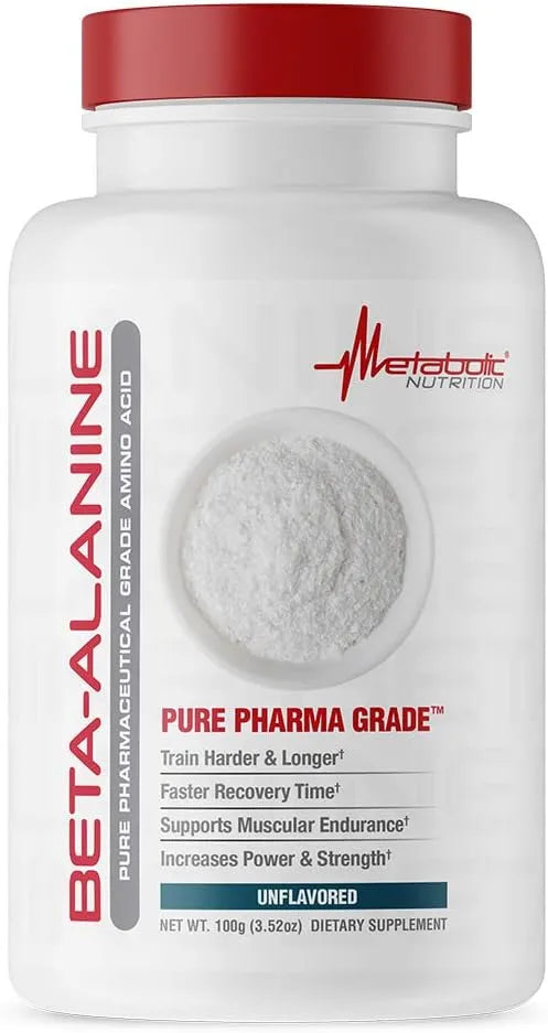 METABOLIC NUTRITION - Metabolic Nutrition Beta Alanine Powder 100Gr. - The Red Vitamin MX - Suplementos Alimenticios - {{ shop.shopifyCountryName }}