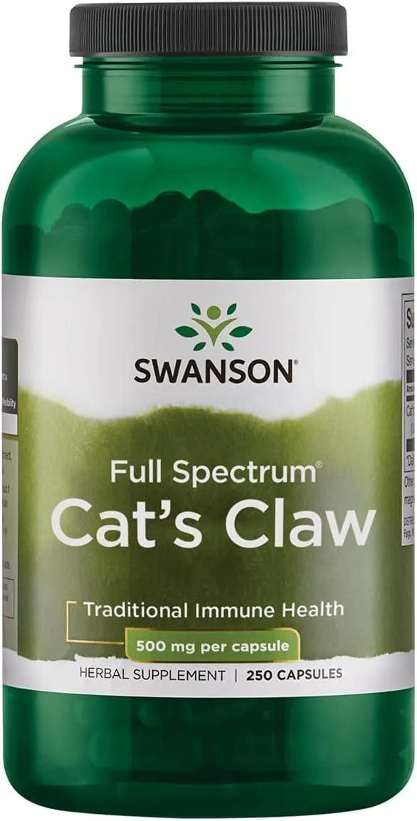 SWANSON - Swanson Full Specturm Cat's Claw Antioxidant Support 500Mg. 250 Capsulas - The Red Vitamin MX - Suplementos Alimenticios - {{ shop.shopifyCountryName }}