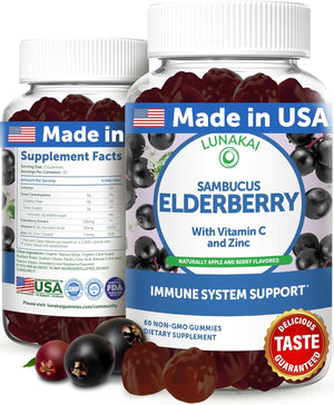 LUNAKAI - Lunakai Sambucus Elderberry Gummies 60 Gomitas - The Red Vitamin MX - Suplementos Alimenticios - {{ shop.shopifyCountryName }}