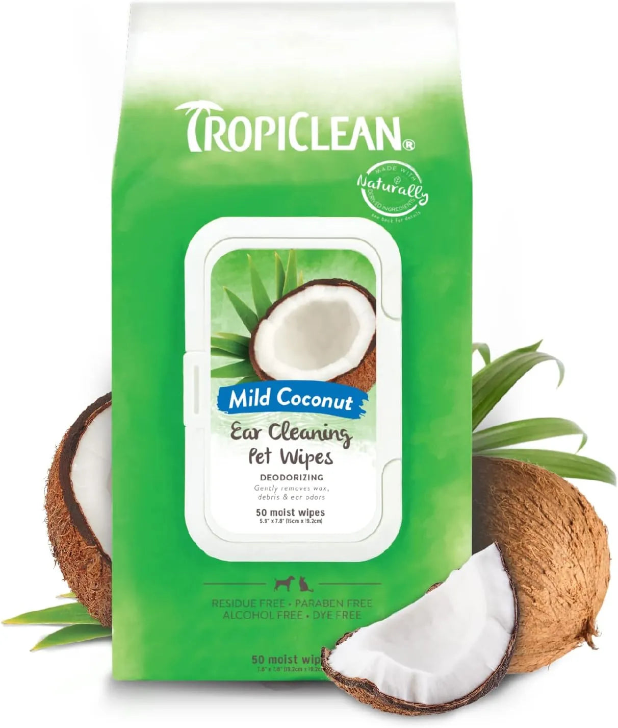 TROPICLEAN - TropiClean Dog Ear Wipes 50 Toallitas - The Red Vitamin MX - Cuidado Del Oído De Perros - {{ shop.shopifyCountryName }}