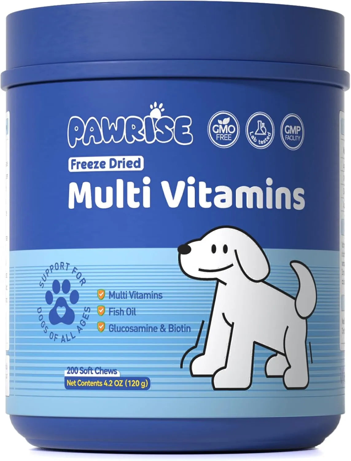 PAWRISE - PawRise Dog Multivitamins with Probiotics, Glucosamine, and Omega-3 200 Masticables - The Red Vitamin MX - Multivitamínicos Para Perros - {{ shop.shopifyCountryName }}