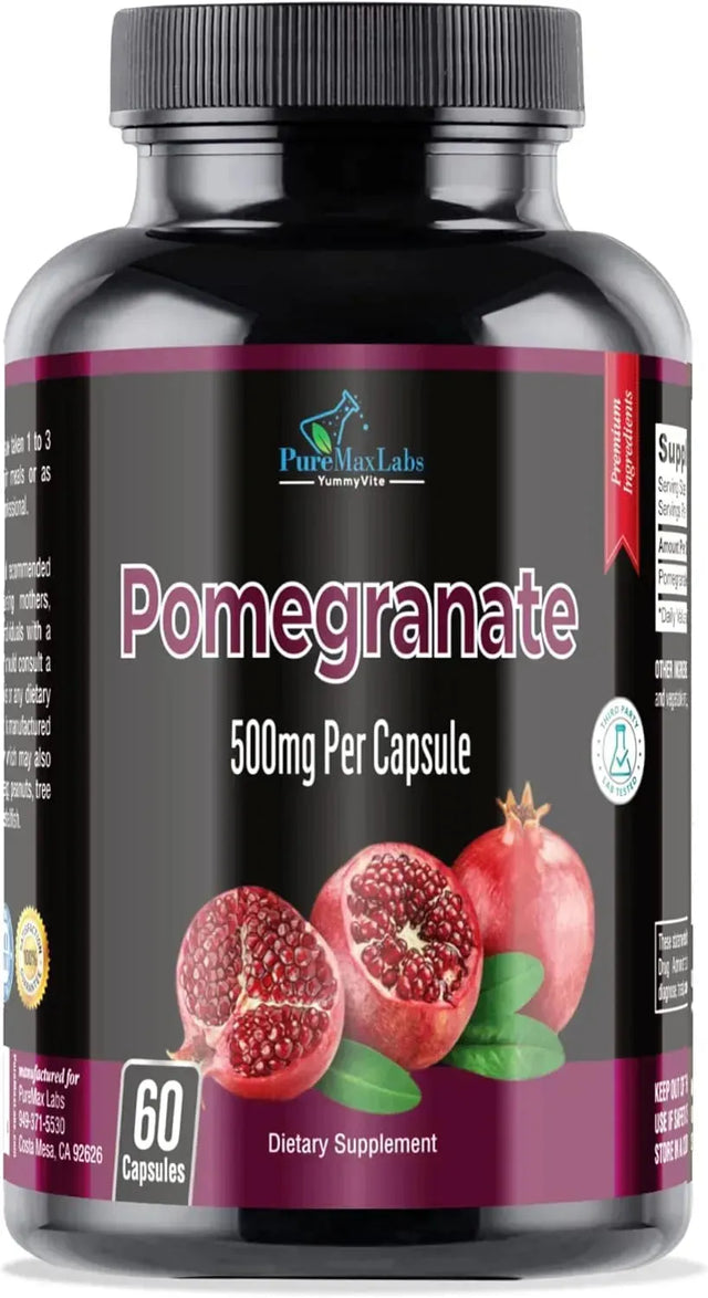 PUREMAX LABS - PureMax Labs Pomegranate 500Mg. 60 Capsulas - The Red Vitamin MX - Suplementos Alimenticios - {{ shop.shopifyCountryName }}