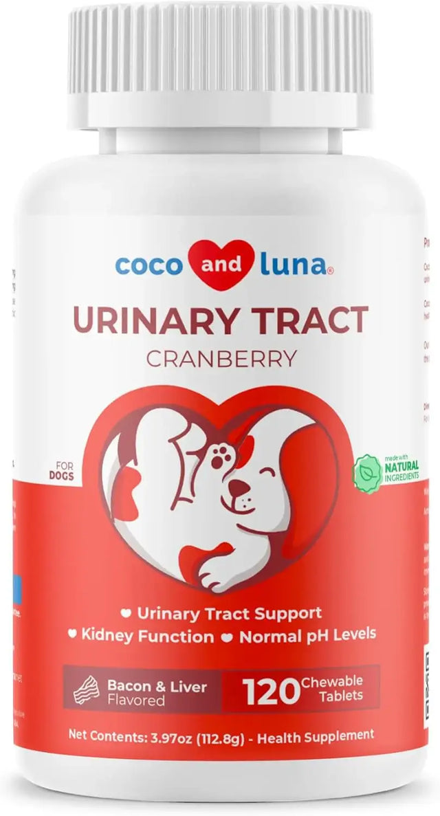 COCO AND LUNA - Coco and Luna Cranberry for Dogs Urinary Tract Support 120 Tabletas - The Red Vitamin MX - Salud De Tracto Urinario Para Perros - {{ shop.shopifyCountryName }}
