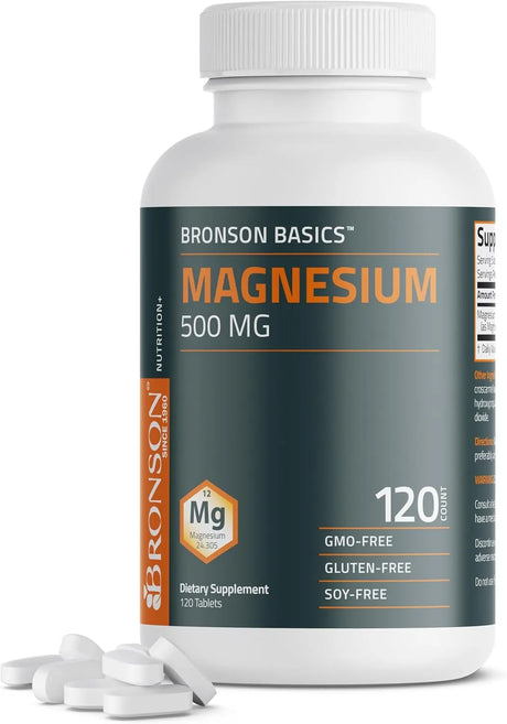 BRONSON - Bronson Magnesium 500Mg. 120 Tabletas - The Red Vitamin MX - Suplementos Alimenticios - {{ shop.shopifyCountryName }}