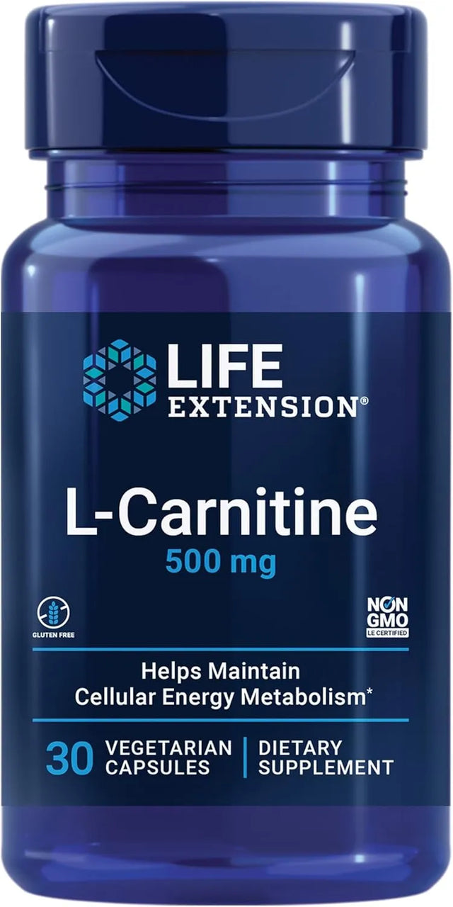 LIFE EXTENSION - Life Extension L-Carnitine 500Mg. 30 Capsulas - The Red Vitamin MX - Suplementos Alimenticios - {{ shop.shopifyCountryName }}