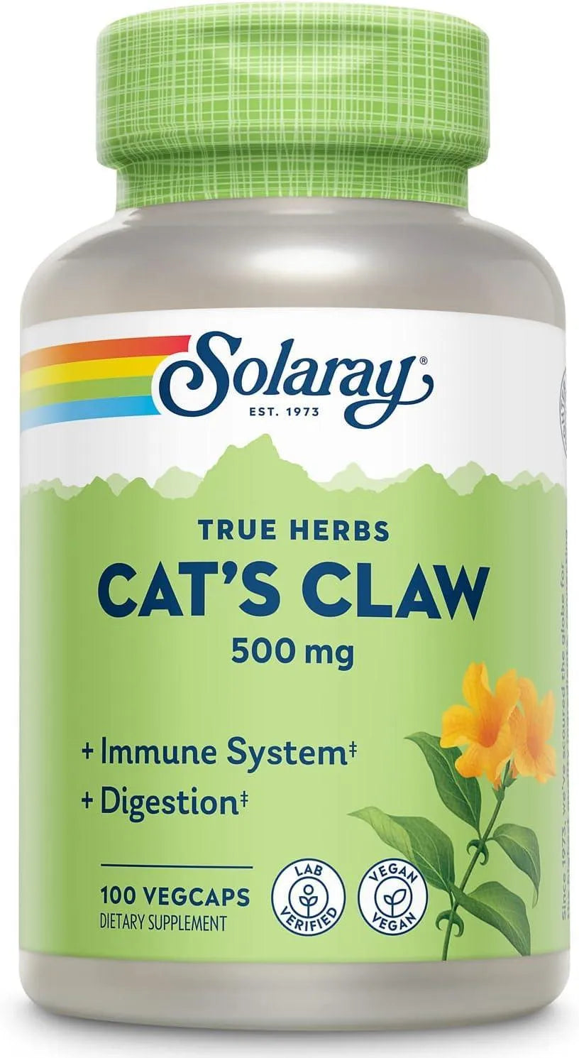 SOLARAY - Solaray Cat's Claw Bark 500Mg. 100 Capsulas - The Red Vitamin MX - Suplementos Alimenticios - {{ shop.shopifyCountryName }}