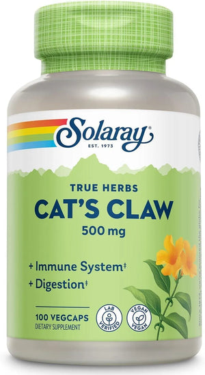 SOLARAY - Solaray Cat's Claw Bark 500Mg. 100 Capsulas - The Red Vitamin MX - Suplementos Alimenticios - {{ shop.shopifyCountryName }}