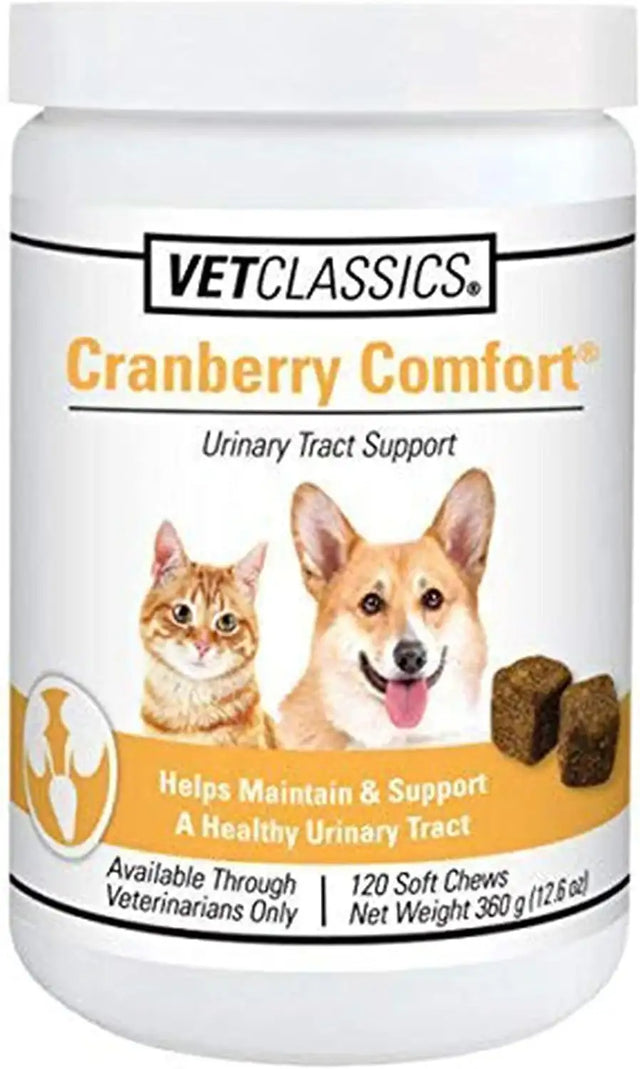 VET CLASSICS - Vet Classics Cranberry Comfort Urinary Tract Pet Supplement for Dogs 120 Masticables - The Red Vitamin MX - Salud De Tracto Urinario Para Perros - {{ shop.shopifyCountryName }}