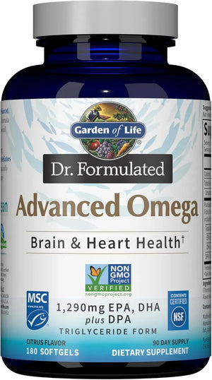 GARDEN OF LIFE - Garden of Life Dr. Formulated Advanced Omega Fish Oil 180 Capsulas Blandas - The Red Vitamin MX - Suplementos Alimenticios - {{ shop.shopifyCountryName }}